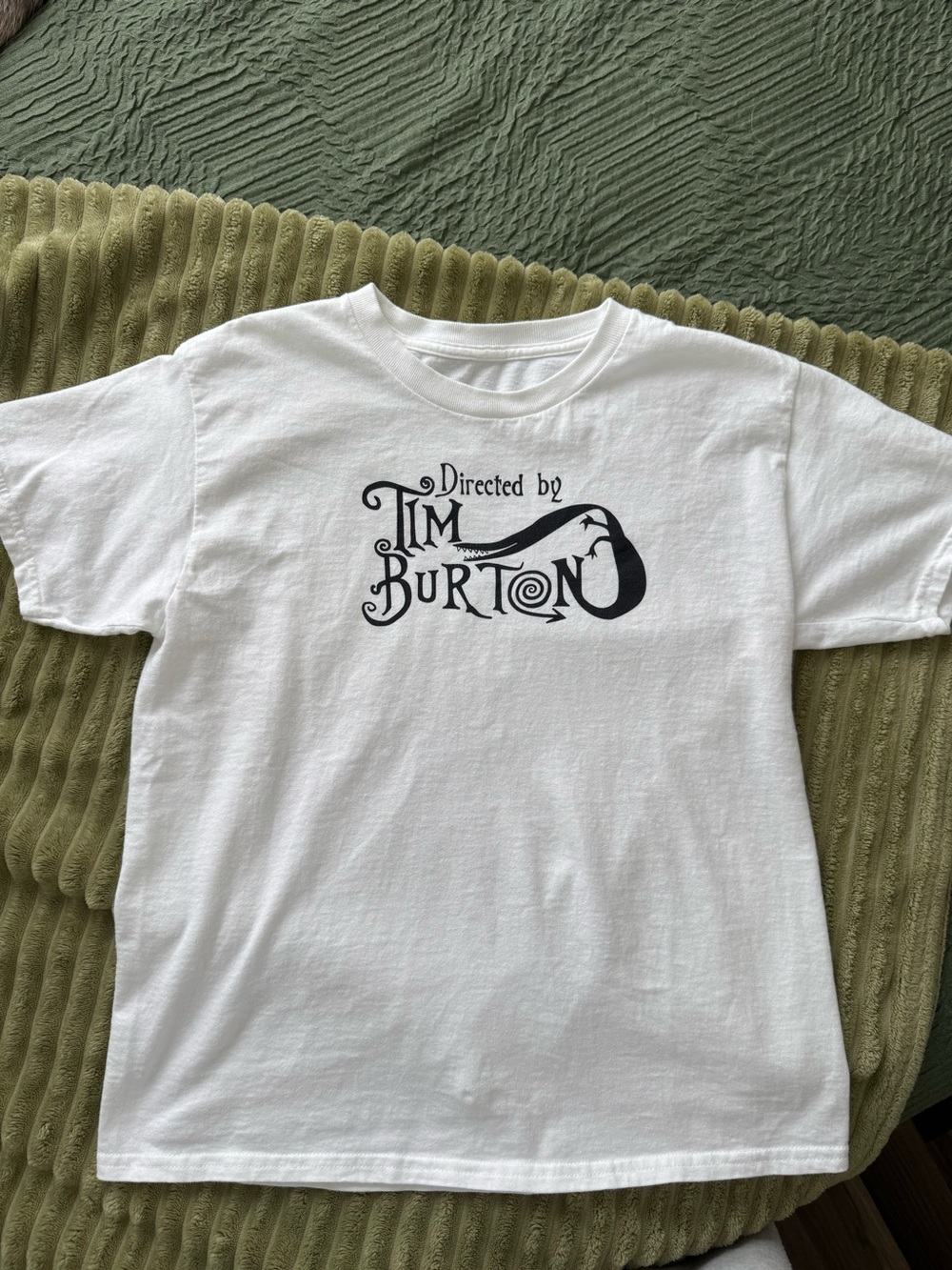 White Graphic T-Shirt - Directed by Tim Burton